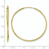 10K Endless Tube Hoop Earrings from Miles Beamon Jewelry - Miles Beamon Jewelry