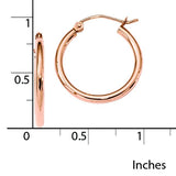 10K Rose Gold Hoop Earrings from Miles Beamon Jewelry - Miles Beamon Jewelry