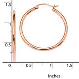 10K Rose Gold  Hoop Earrings from Miles Beamon Jewelry - Miles Beamon Jewelry