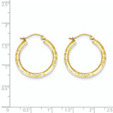 10K Yellow Gold Tube Hoop Earrings from Miles Beamon Jewelry - Miles Beamon Jewelry