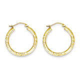 10K Yellow Gold Tube Hoop Earrings from Miles Beamon Jewelry - Miles Beamon Jewelry