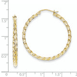 10K Yellow Gold Twisted Hoop Earrings from Miles Beamon Jewelry - Miles Beamon Jewelry