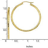10K Yellow Gold Tube Hoop Earrings from Miles Beamon Jewelry - Miles Beamon Jewelry