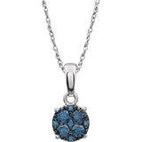 14K White Black Diamond Necklace from Miles Beamon Jewelry - Miles Beamon Jewelry