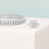 Sterling Silver Square Cubic Zirconia Ring from Miles Beamon Jewelry - Miles Beamon Jewelry