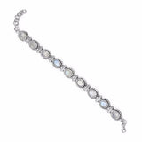 Sterling Silver Rainbow Moonstone Bracelet from Miles Beamon Jewelry - Miles Beamon Jewelry