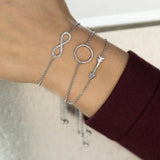 Rhodium Plated Arrow "Friendship" Bolo Bracelet from Miles Beamon Jewelry - Miles Beamon Jewelry