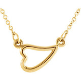Sterling Silver " Heart"  Adjustable Necklace from Miles Beamon Jewelry - Miles Beamon Jewelry