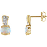 14K Yellow Opal & Pink Tourmaline Pendant from Miles Beamon Jewelry - Miles Beamon Jewelry