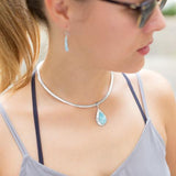 Pear Shape Larimar Pendant from Miles Beamon Jewelry - Miles Beamon Jewelry