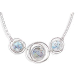 Abstract Circle Roman Glass Necklace