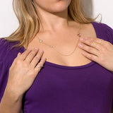 18 Karat Gold Tone Criss Cross "X" Ring Signity Cubic Zirconia from Miles Beamon Jewelry - Miles Beamon Jewelry