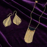 14 Karat Gold Plated Black Onyx Necklace from Miles Beamon Jewelry - Miles Beamon Jewelry