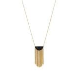 14 Karat Gold Plated Black Onyx Necklace from Miles Beamon Jewelry - Miles Beamon Jewelry