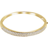 14K White Gold Diamond Pave' Bracelet from Miles Beamon Jewelry - Miles Beamon Jewelry