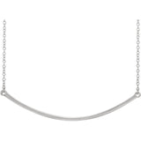 14K Rose  "Curved"  Neckalce from Miles Beamon Jewelry - Miles Beamon Jewelry