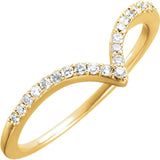 14K Rose Gold Diamond "V" Rize from Miles Beamon Jewelry - Miles Beamon Jewelry