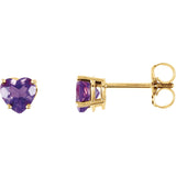 14k Yellow Genuine Amethyst Necklace from Miles Beamon Jewelry - Miles Beamon Jewelry