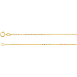 Sterling Silver Diamond-Cut Cable Chain Necklace from Miles Beamon Jewelry - Miles Beamon Jewelry
