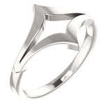 Negative Space Double "V" Ring from Miles Beamon Jewelry - Miles Beamon Jewelry