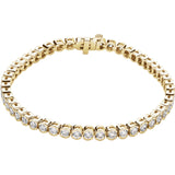 14K White Gold Diamond Line Bracelet from Miles Beamon Jewelry - Miles Beamon Jewelry