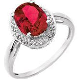 14K White Gold Ruby & Diamond Necklace from Miles Beamon Jewelry - Miles Beamon Jewelry