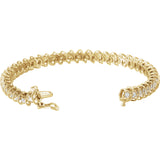 14K White Gold Diamond Line Bracelet from Miles Beamon Jewelry - Miles Beamon Jewelry
