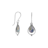 Oval Roman Glass With Wire Design Necklace from Miles Beamon Jewelry - Miles Beamon Jewelry