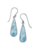 Pear Shape Larimar Dangle Earrings from Miles Beamon Jewelry - Miles Beamon Jewelry