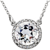 14K White Gold Amethyst Necklace from Miles Beamon Jewelry - Miles Beamon Jewelry