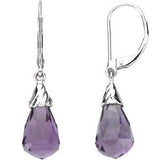 14K White Amethyst Pendant from Miles Beamon Jewelry - Miles Beamon Jewelry