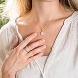 14 Karat Gold Plated Rainbow Moonstone Pendant from Miles Beamon Jewelry - Miles Beamon Jewelry