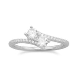 Double Cubic Zirconia Ring from Miles Beamon Jewelry - Miles Beamon Jewelry