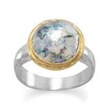 Sterling Silver  Ancient Roman Glass Ring from Miles Beamon Jewelry - Miles Beamon Jewelry