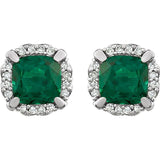 Sterling Silver Lab-Grown Emerald Necklace from Miles Beamon Jewelry - Miles Beamon Jewelry