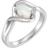 Sterling Silver Opal Freeform Ring from Miles Beamon Jewelry - Miles Beamon Jewelry