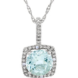 Sterling Silver Aquamarine Necklace from Miles Beamon Jewelry - Miles Beamon Jewelry