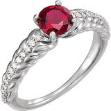 Sterling Silver Ruby Ring from Miles Beamon Jewelry - Miles Beamon Jewelry