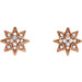 14K Yellow .08 CTW Diamond Star Earrings from Miles Beamon Jewelry - Miles Beamon Jewelry