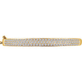 14K White Gold Diamond Pave' Bracelet from Miles Beamon Jewelry - Miles Beamon Jewelry