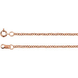 Sterling Silver 1.5MM Solid Cable Chain from Miles Beamon Jewelry - Miles Beamon Jewelry