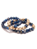 Layered Iridescent Beaded Necklace