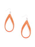 Orange Cascading Cube Necklace