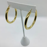 14K Polished 5mm Lightweight Hoop Earrings