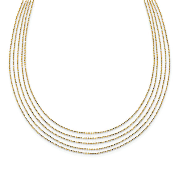 Leslie's 14K Multi-layered Necklace