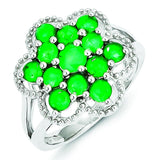 Sterling Silver Emerald And White Topaz Tennis Bracelet from Miles Beamon Jewelry - Miles Beamon Jewelry