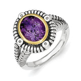 Sterling SIlver w/14k Amethyst Bracelet from Miles Beamon Jewelry - Miles Beamon Jewelry