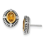 Sterling Silver With 14K Citrine Necklace from Miles Beamon Jewelry - Miles Beamon Jewelry