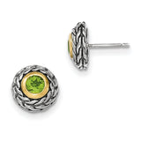 Sterling Silver With 14K Peridot Necklace from Miles Beamon Jewelry - Miles Beamon Jewelry