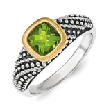 Sterling Silver With 14K Peridot Necklace from Miles Beamon Jewelry - Miles Beamon Jewelry